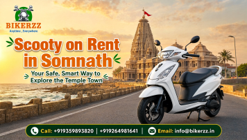 Scooty on Rent in Somnath: Your Safe, Smart Way to Explore the Temple Town